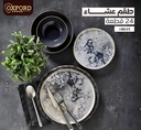 طقم عشاء بورسيلين 24 قطعه oxford 