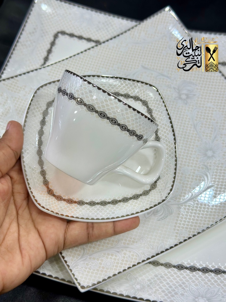 طقم سفرة 62 قطعة مربع DEEB