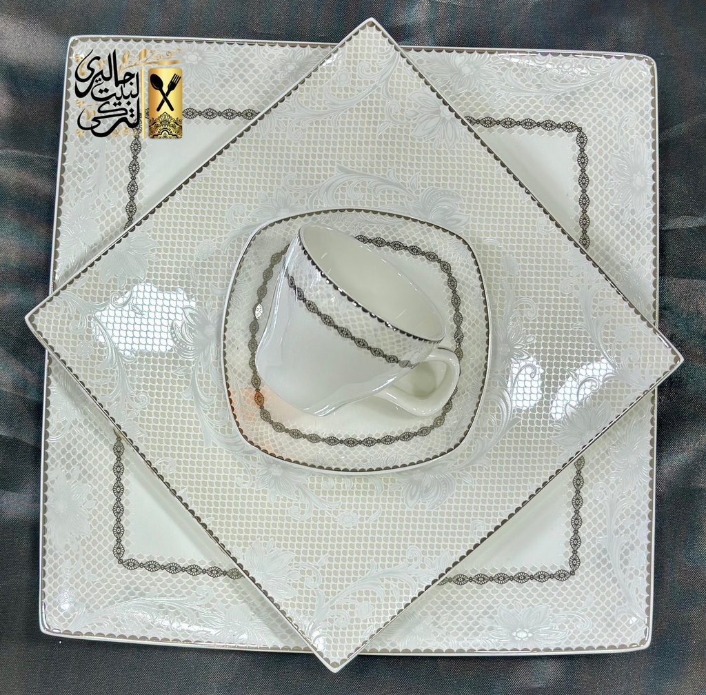 طقم سفرة 62 قطعة مربع DEEB