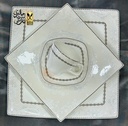 طقم سفرة 62 قطعة مربع DEEB