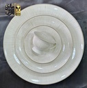 طقم سفرة 60 قطعة مدور سادة S.L