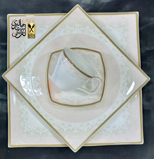 [03001035] طقم سفرة 62 قطعة مربع DEEB
