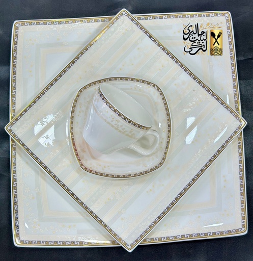 [03001035] طقم سفرة 62 قطعة مربع DEEB