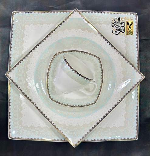 [03001035] طقم سفرة 62 قطعة مربع DEEB