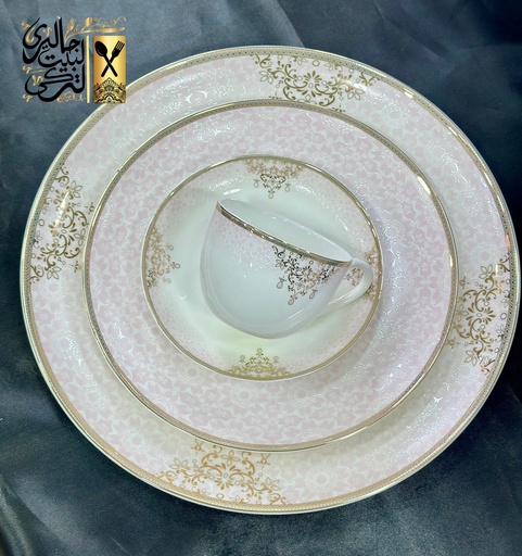 [03001031] طقم سفرة 62 قطعة مدور DEEB