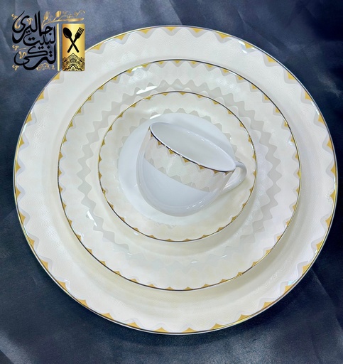 [03001031] طقم سفرة 62 قطعة مدور DEEB