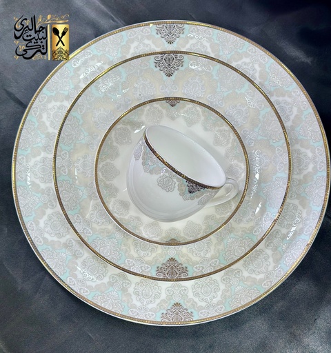 [03001020] طقم سفرة 62 قطعة مدور Hol